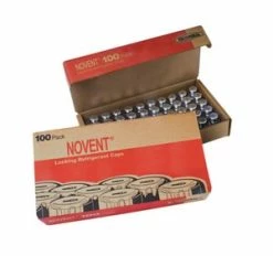 Budget 🥰 Rectorseal Novent® Locking Refrigerant Cap in Silver 100 Pack ❤️